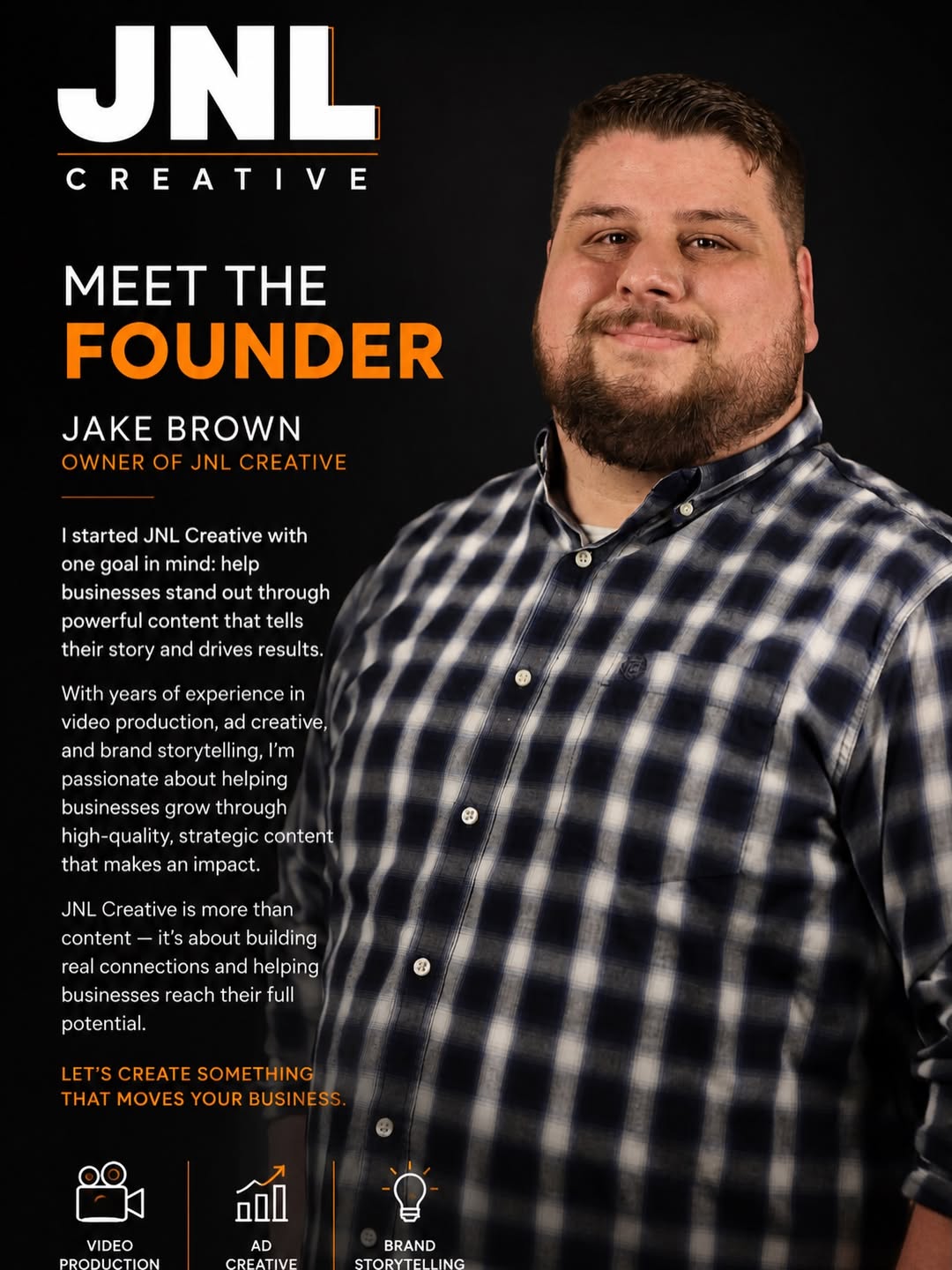Jake Brown, founder of JNL Creative